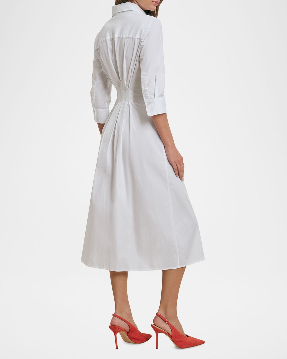 Favorite Daughter The Well Mannered Stretch Cotton Midi Dress | Thumbnail 4