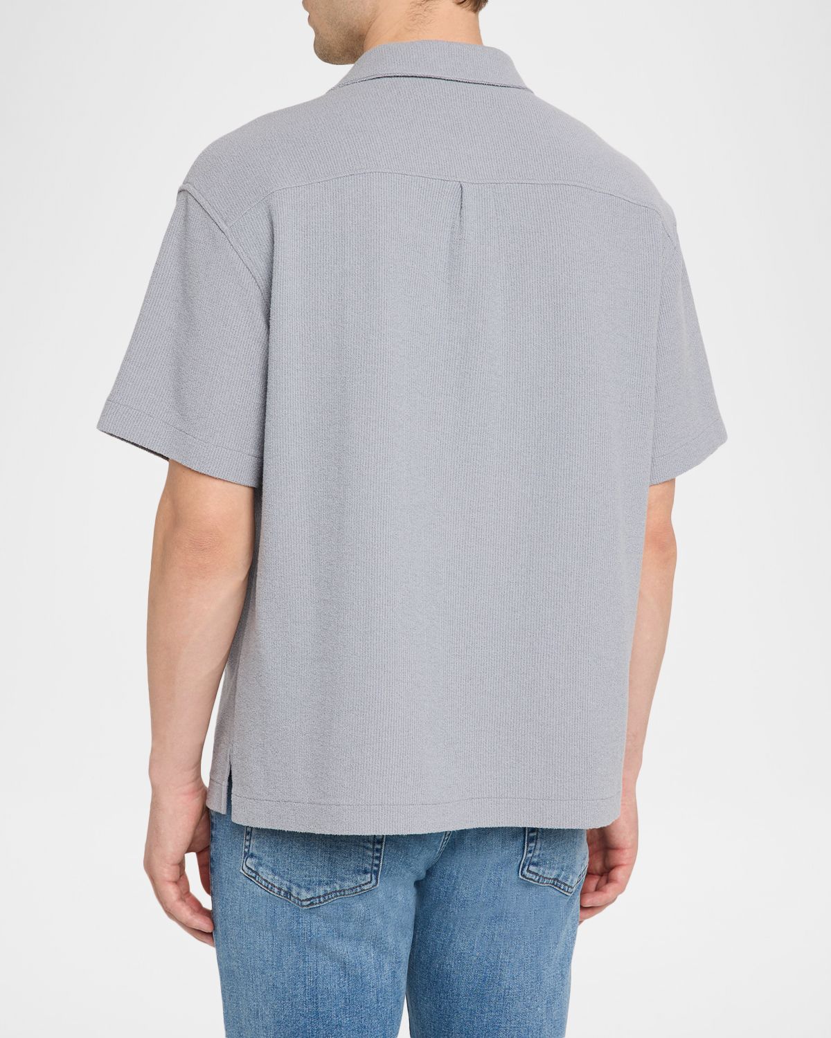 FRAME Men 's Drop Shoulder Cotton-Blend Shirt | Thumbnail 3 FRAME Men 's Drop Shoulder Cotton-Blend Shirt | Thumbnail 3
