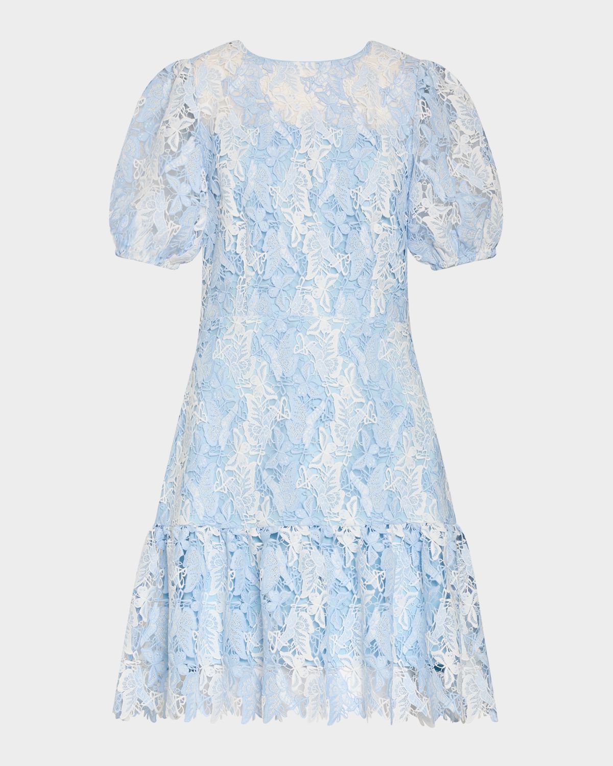 Milly Yasmin Butterfly Lace Mini Dress