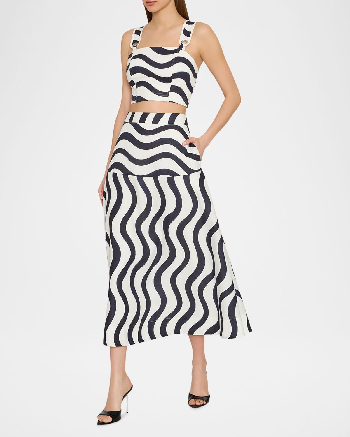 Milly lona Printed Midi Skirt | Thumbnail 2 Milly lona Printed Midi Skirt | Thumbnail 2