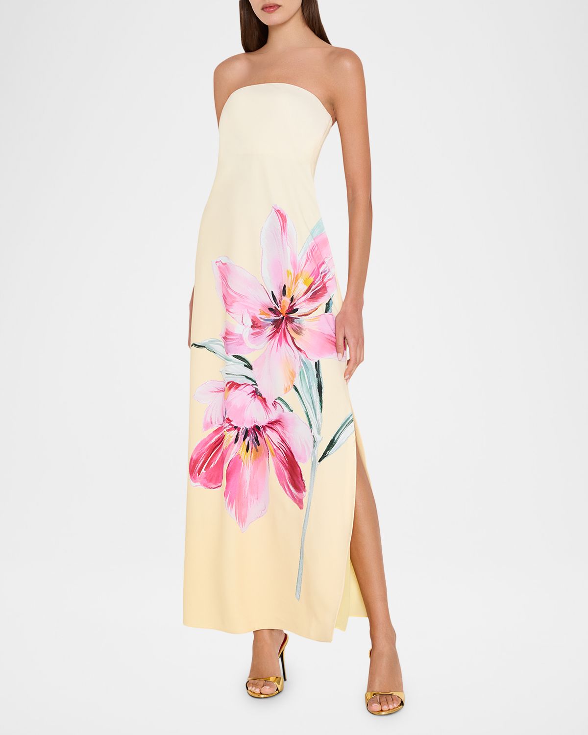 Milly Vera Strapless Floral-Print Maxi Dress | Thumbnail 2