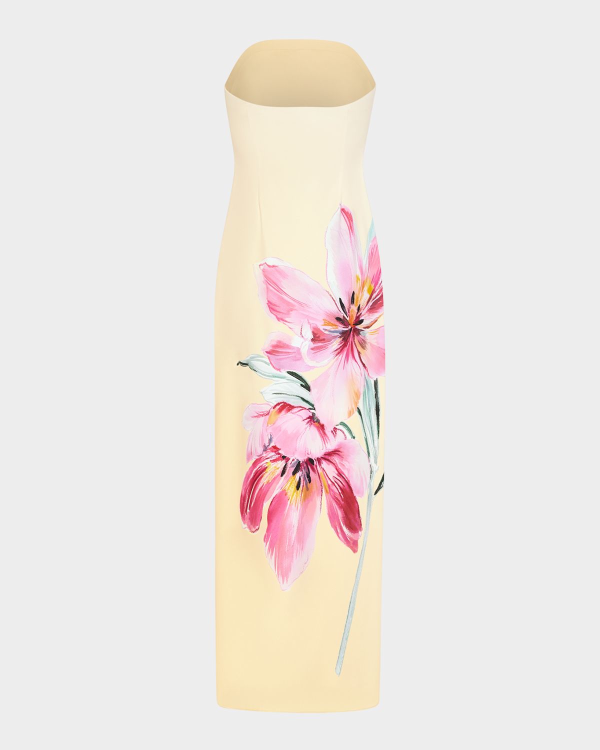 Milly Vera Strapless Floral-Print Maxi Dress | Thumbnail 4