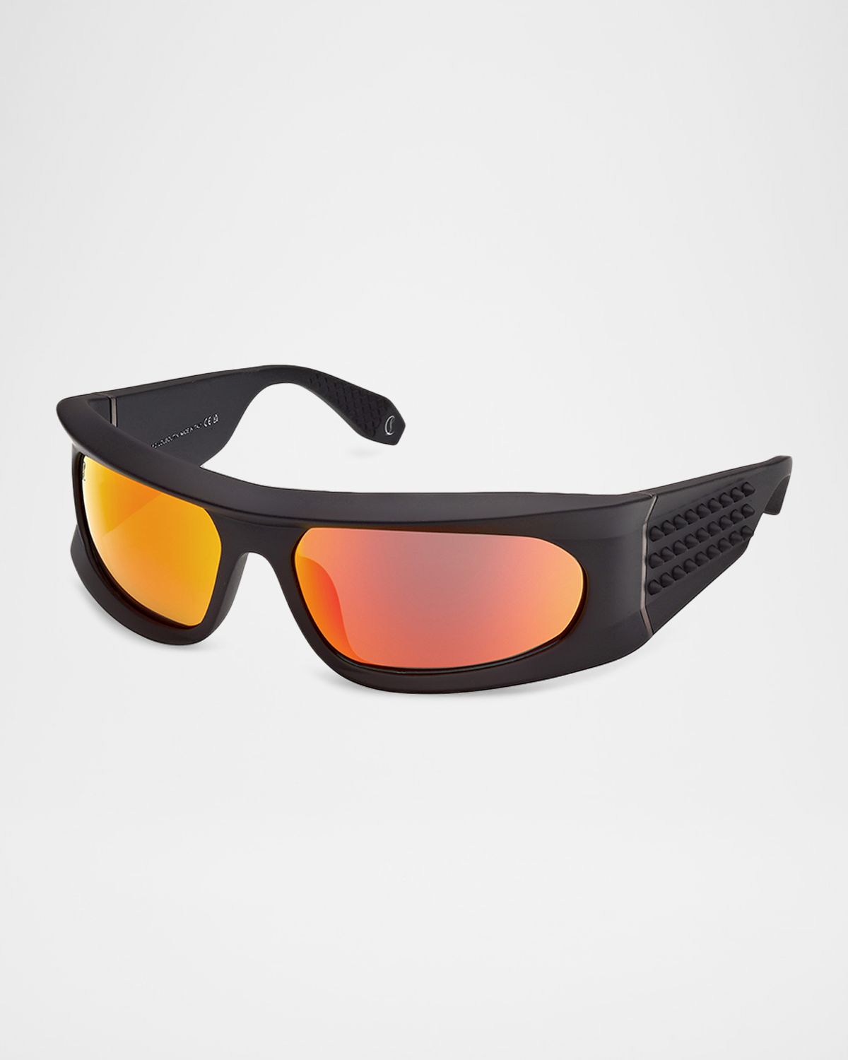 Christian Louboutin Men 's Temple-Spikes Acetate Rectangle Sunglasses | Thumbnail 8 Christian Louboutin Men 's Temple-Spikes Acetate Rectangle Sunglasses | Thumbnail 8