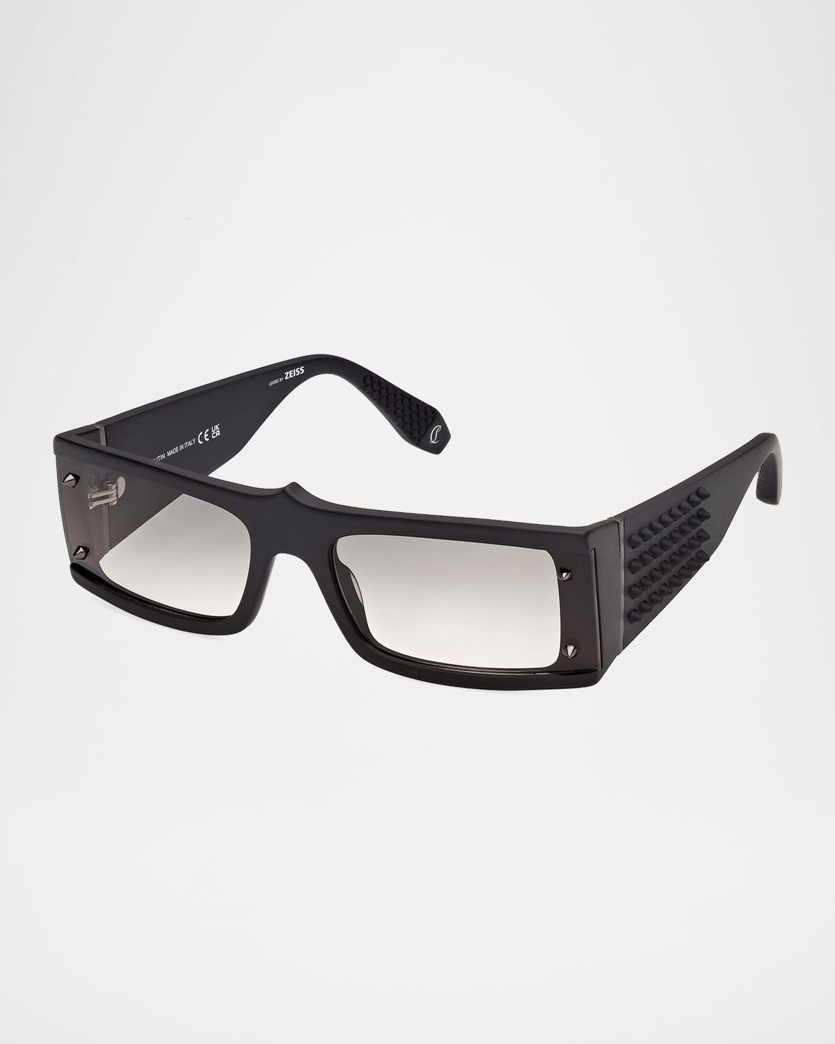 Christian Louboutin Men 's Spikes Acetate Rectangle Sunglasses | Thumbnail 8 Christian Louboutin Men 's Spikes Acetate Rectangle Sunglasses | Thumbnail 8