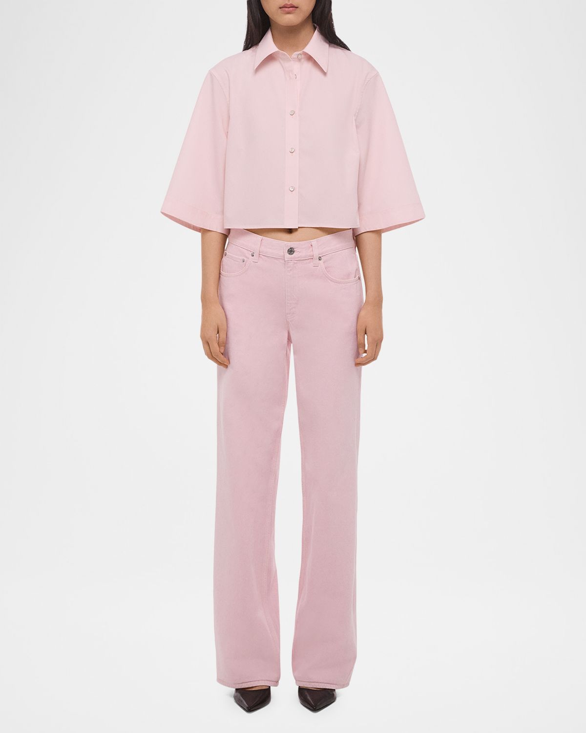 Helmut Lang Cropped Poplin Trench Shirt | Thumbnail 2 Helmut Lang Cropped Poplin Trench Shirt | Thumbnail 2