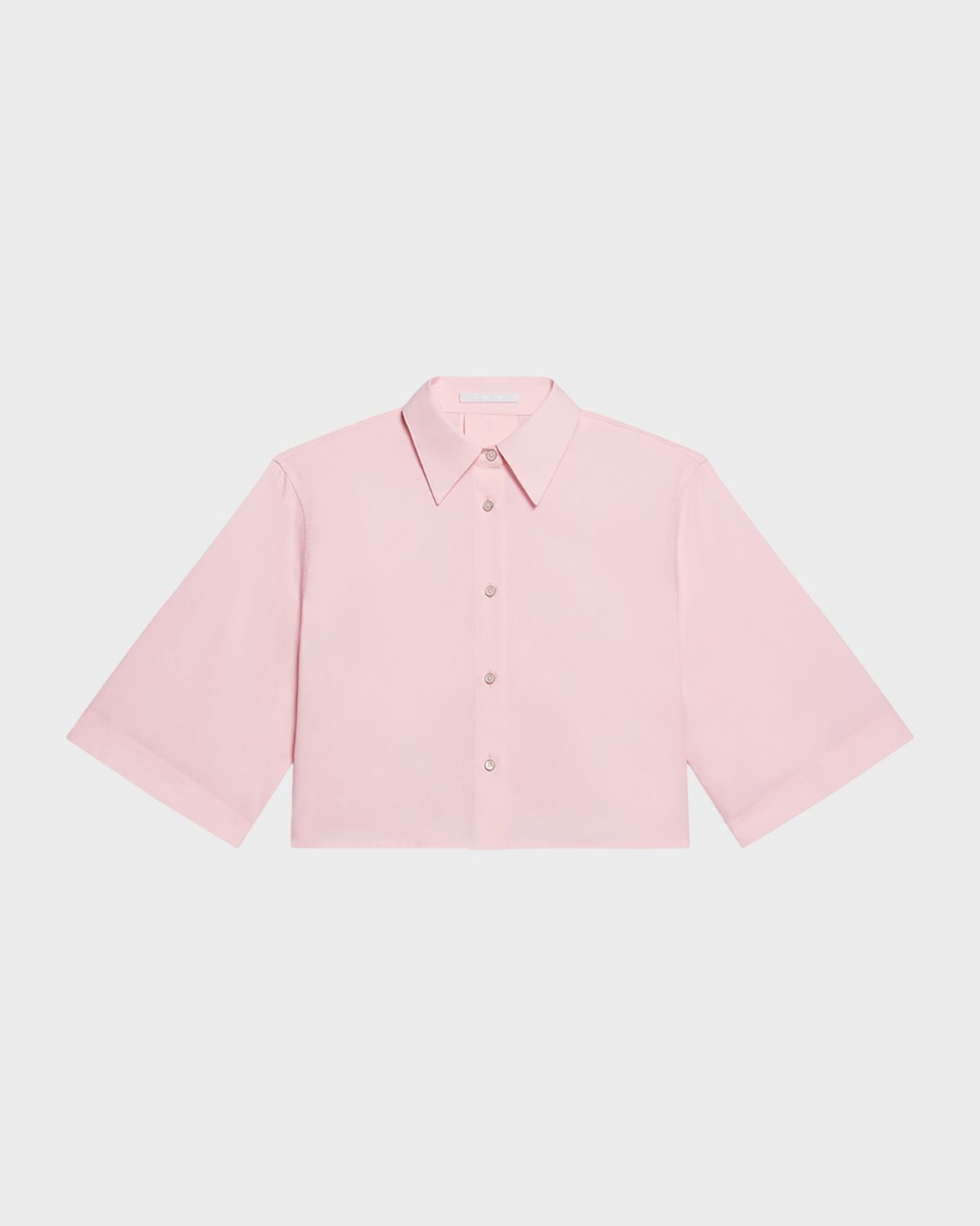 Helmut Lang Cropped Poplin Trench Shirt