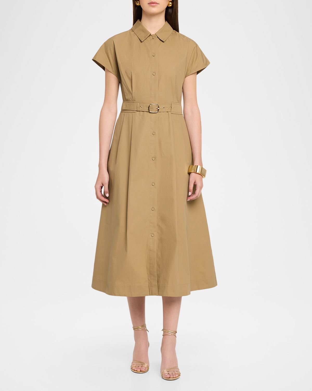 Cara Cara Sawyer Belted A-Line Midi Dress | Thumbnail 4 Cara Cara Sawyer Belted A-Line Midi Dress | Thumbnail 4
