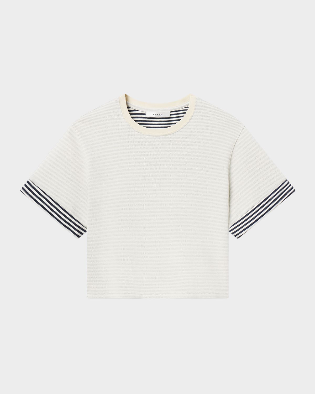FRAME The Stripe Cuff Tee | Thumbnail 9