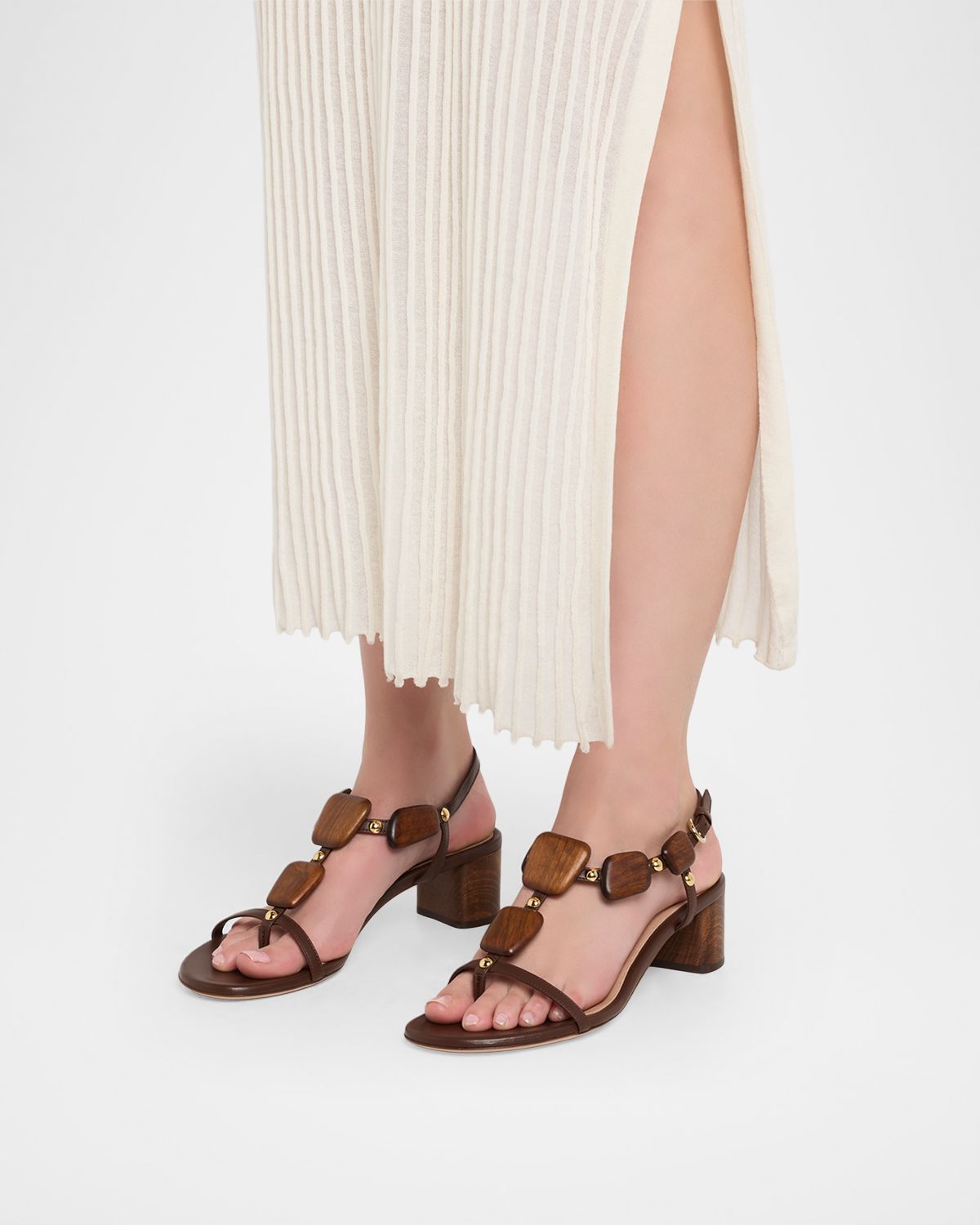 Gianvito Rossi 45mm Beaded Nappa Leather Sandals | Thumbnail 6 Gianvito Rossi 45mm Beaded Nappa Leather Sandals | Thumbnail 6