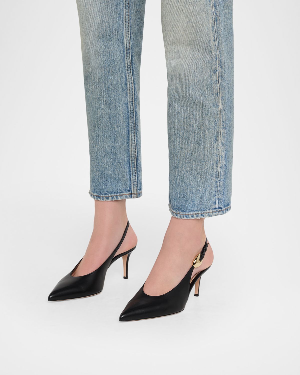 Gianvito Rossi 70mm Nappa Leather Slingback Pumps | Thumbnail 6 Gianvito Rossi 70mm Nappa Leather Slingback Pumps | Thumbnail 6
