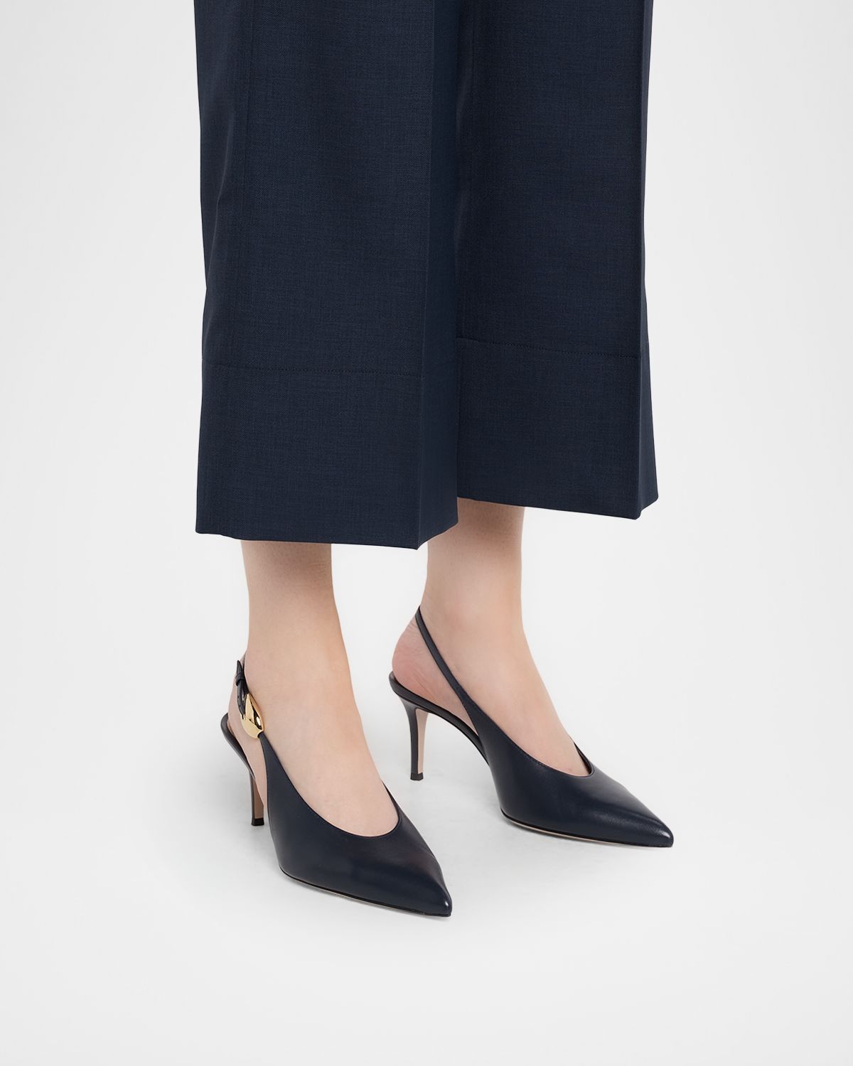 Gianvito Rossi 70mm Nappa Leather Slingback Pumps | Thumbnail 6 Gianvito Rossi 70mm Nappa Leather Slingback Pumps | Thumbnail 6