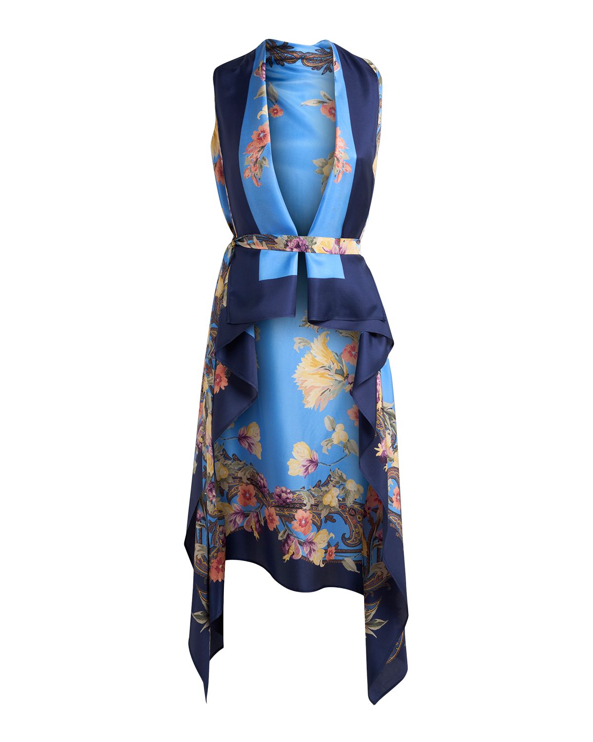 Etro Floral Silk Foulard Vest | Thumbnail 3 Etro Floral Silk Foulard Vest | Thumbnail 3
