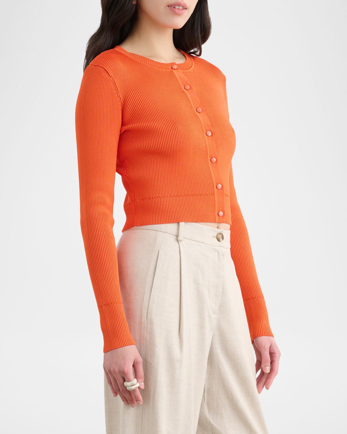 Toccin Zoe Cropped Fitted Cardigan | Thumbnail 4