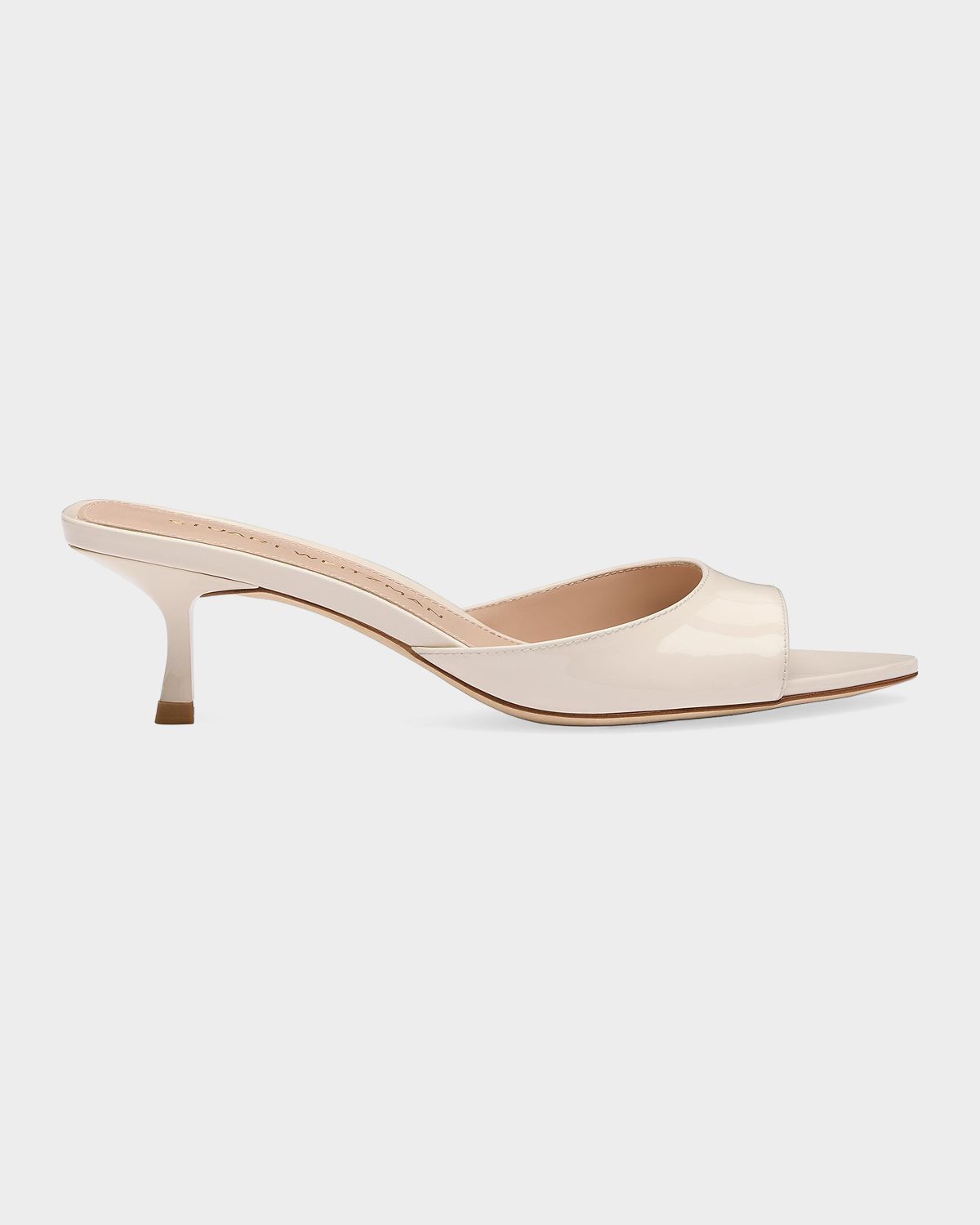 Stuart Weitzman 50mm Lexington Patent Leather Mules