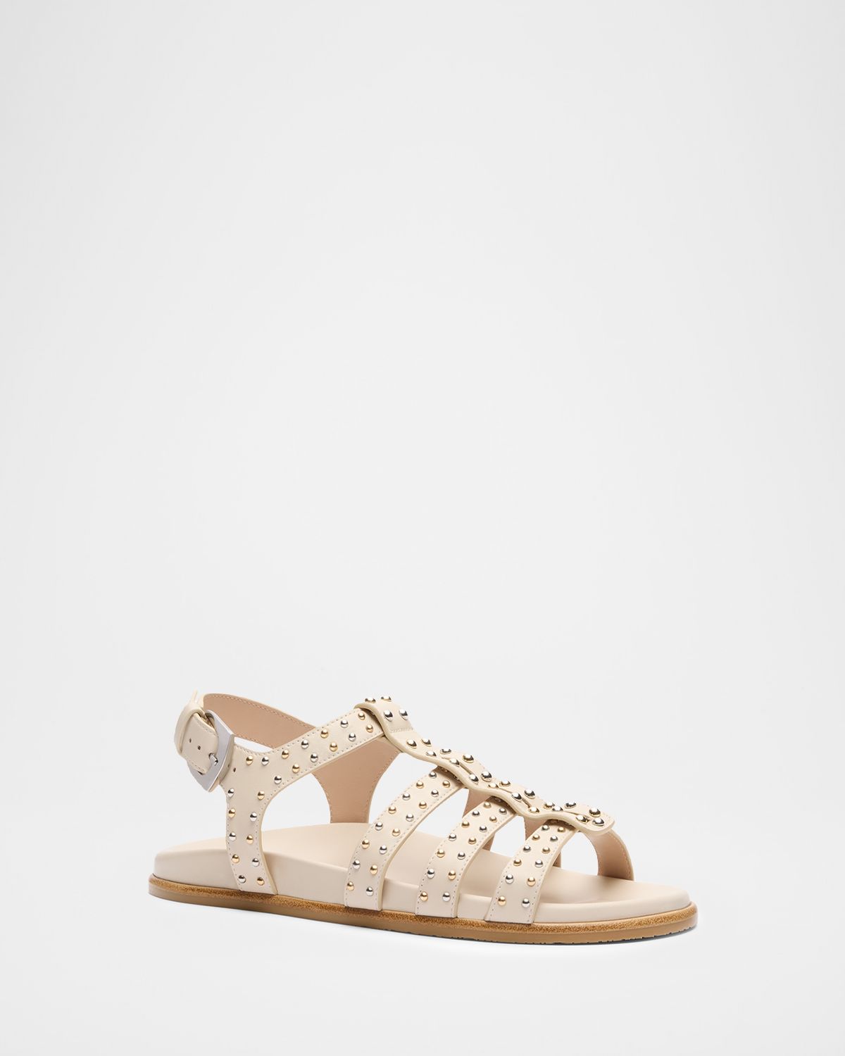 Stuart Weitzman Perry Studded Leather Fisherman Sandals | Thumbnail 5