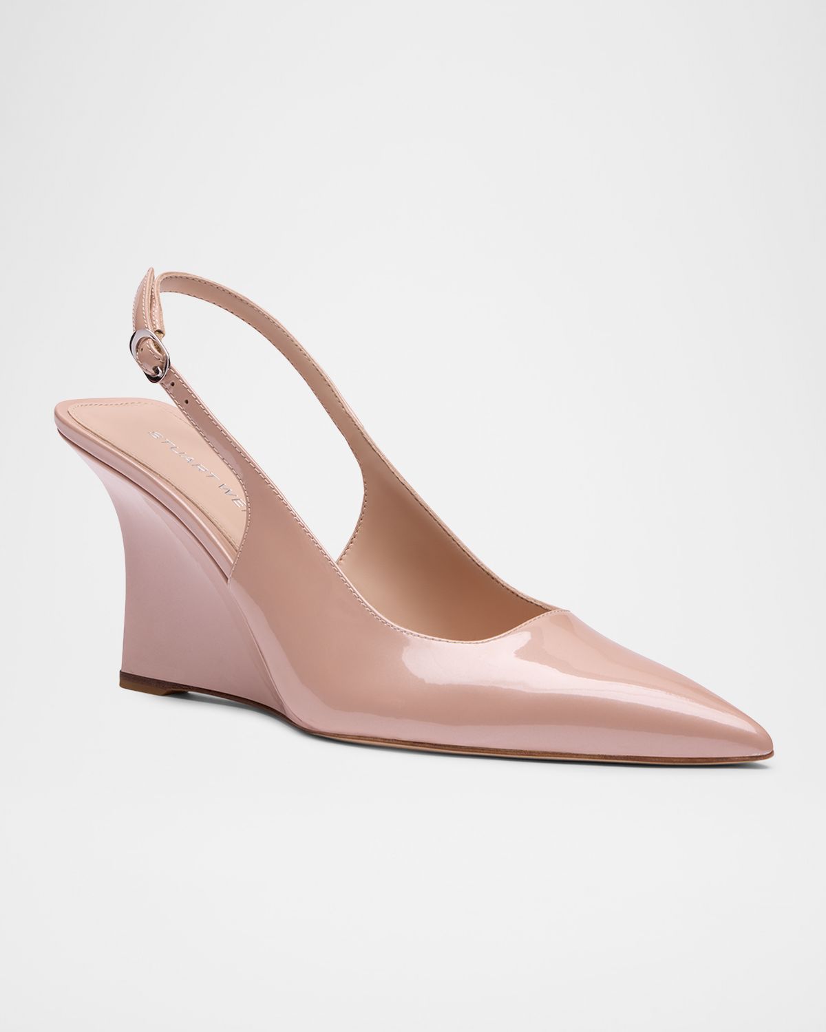 Stuart Weitzman 85mm Vinnie Patent Leather Slingback Wedge Pumps | Thumbnail 5 Stuart Weitzman 85mm Vinnie Patent Leather Slingback Wedge Pumps | Thumbnail 5
