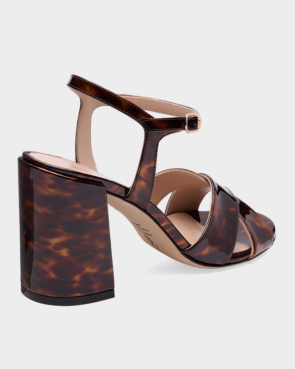 Stuart Weitzman Alyssa 85mm Printed Patent Leather Block-Heel Sandals | Thumbnail 3 Stuart Weitzman Alyssa 85mm Printed Patent Leather Block-Heel Sandals | Thumbnail 3