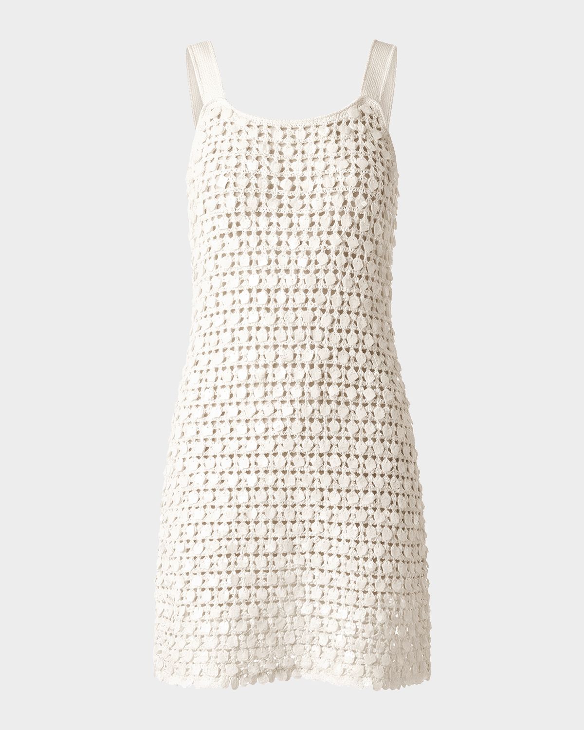 Toccin Lala Embellished Crochet Mini Dress