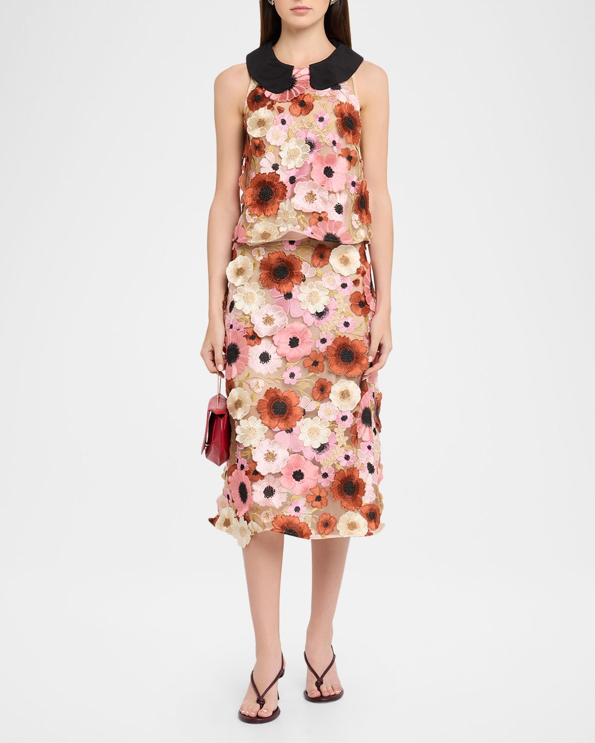 DOROTHEE SCHUMACHER Blooming Meadow Floral Embroidered Top