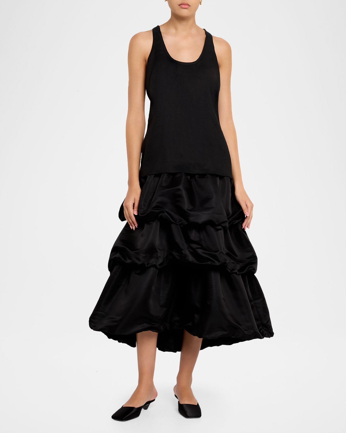 DOROTHEE SCHUMACHER Casual Sophistication Bubble-Tiered Midi Dress
