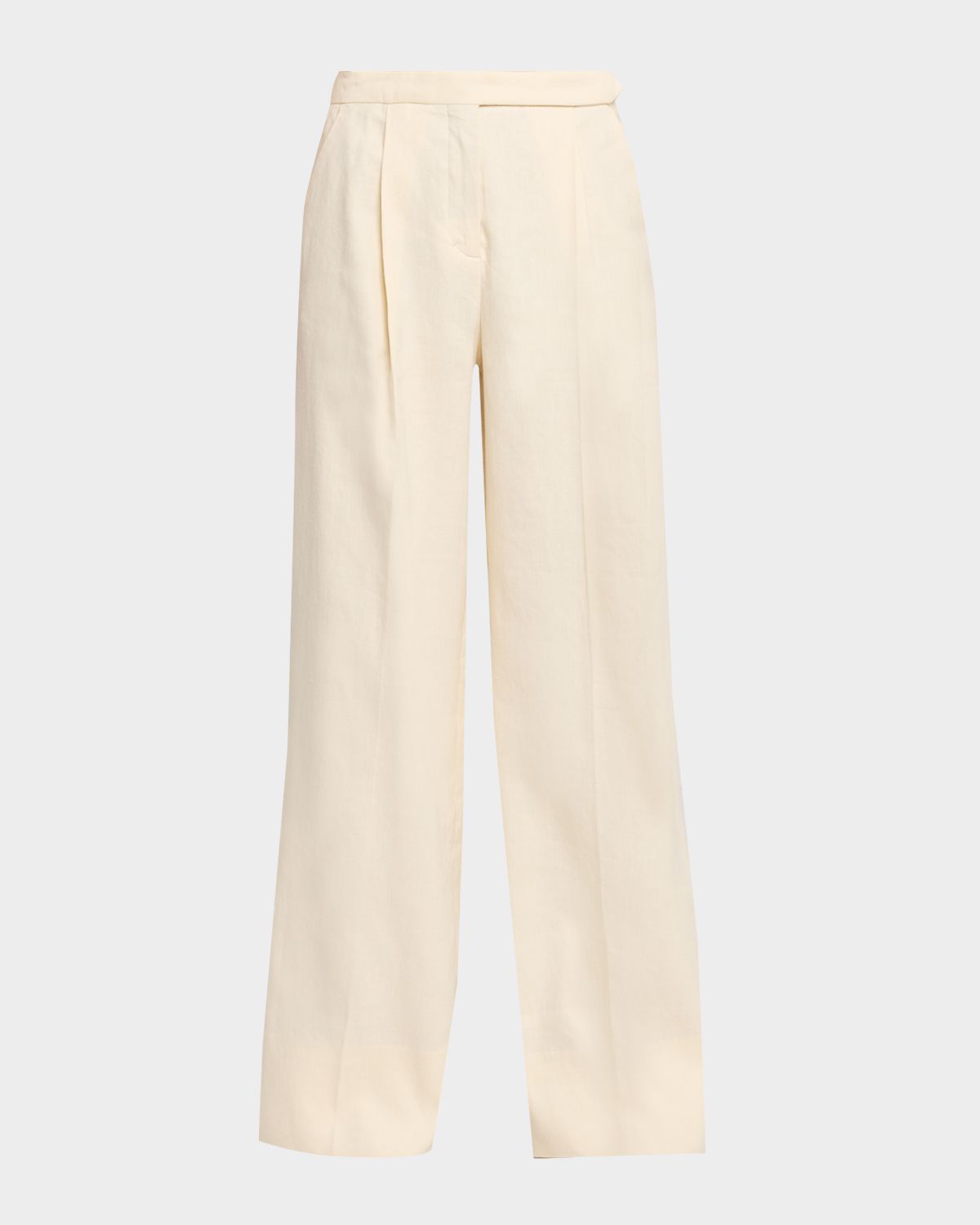 Dorothee Schumacher Casual Sophistication Linen-Cotton Wide-Leg Pants