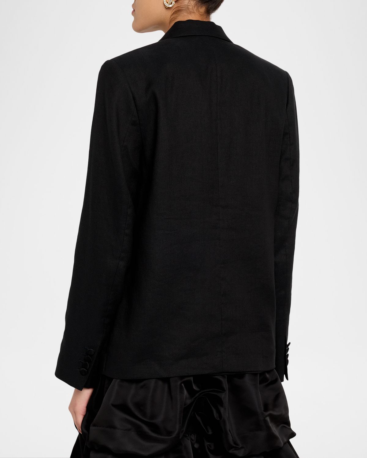Dorothee Schumacher Casual Sophistication Linen-Cotton Tuxedo Blazer | Thumbnail 3