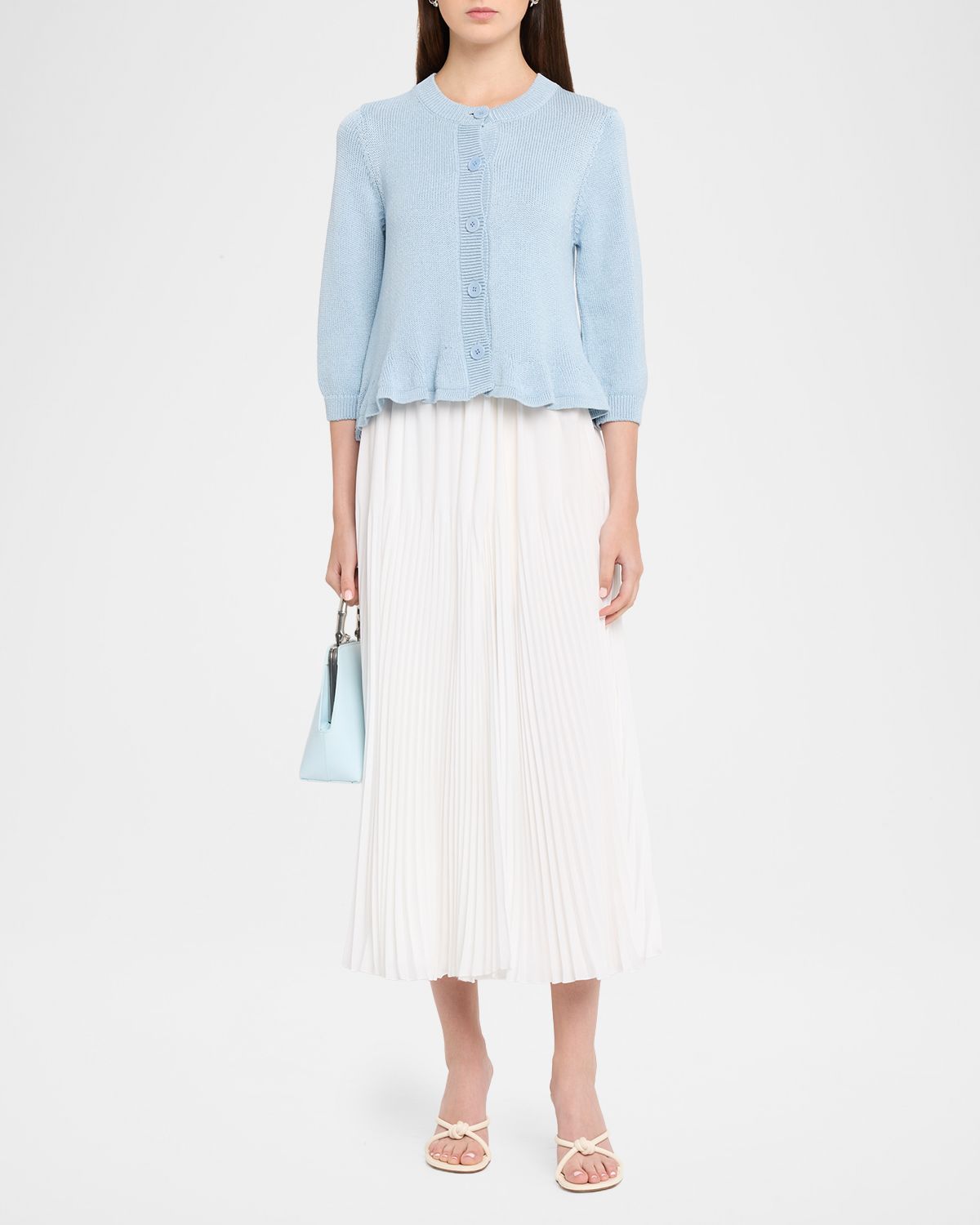 Dorothee Schumacher Cotton Candy Cropped Cotton Cardigan | Thumbnail 2