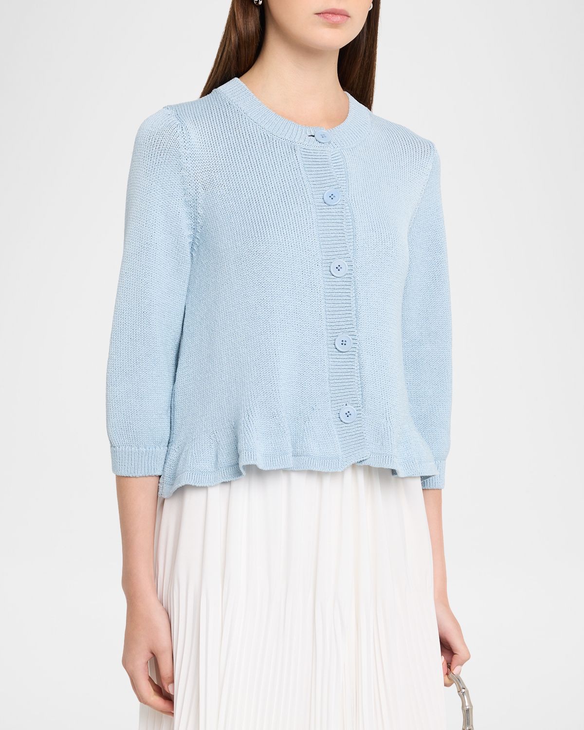 Dorothee Schumacher Cotton Candy Cropped Cotton Cardigan | Thumbnail 4