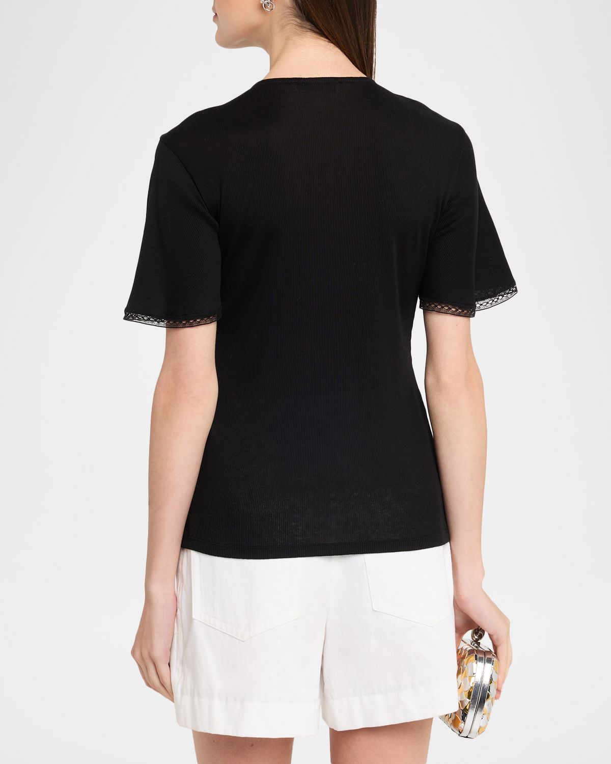 Dorothee Schumacher Pure Sleekness Lace-Trim Cotton Shirt | Thumbnail 3