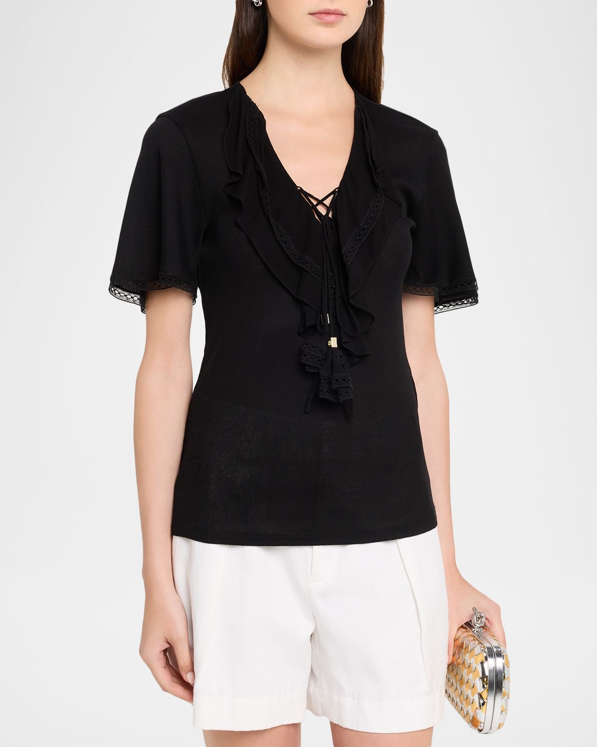 Dorothee Schumacher Pure Sleekness Lace-Trim Cotton Shirt | Thumbnail 4