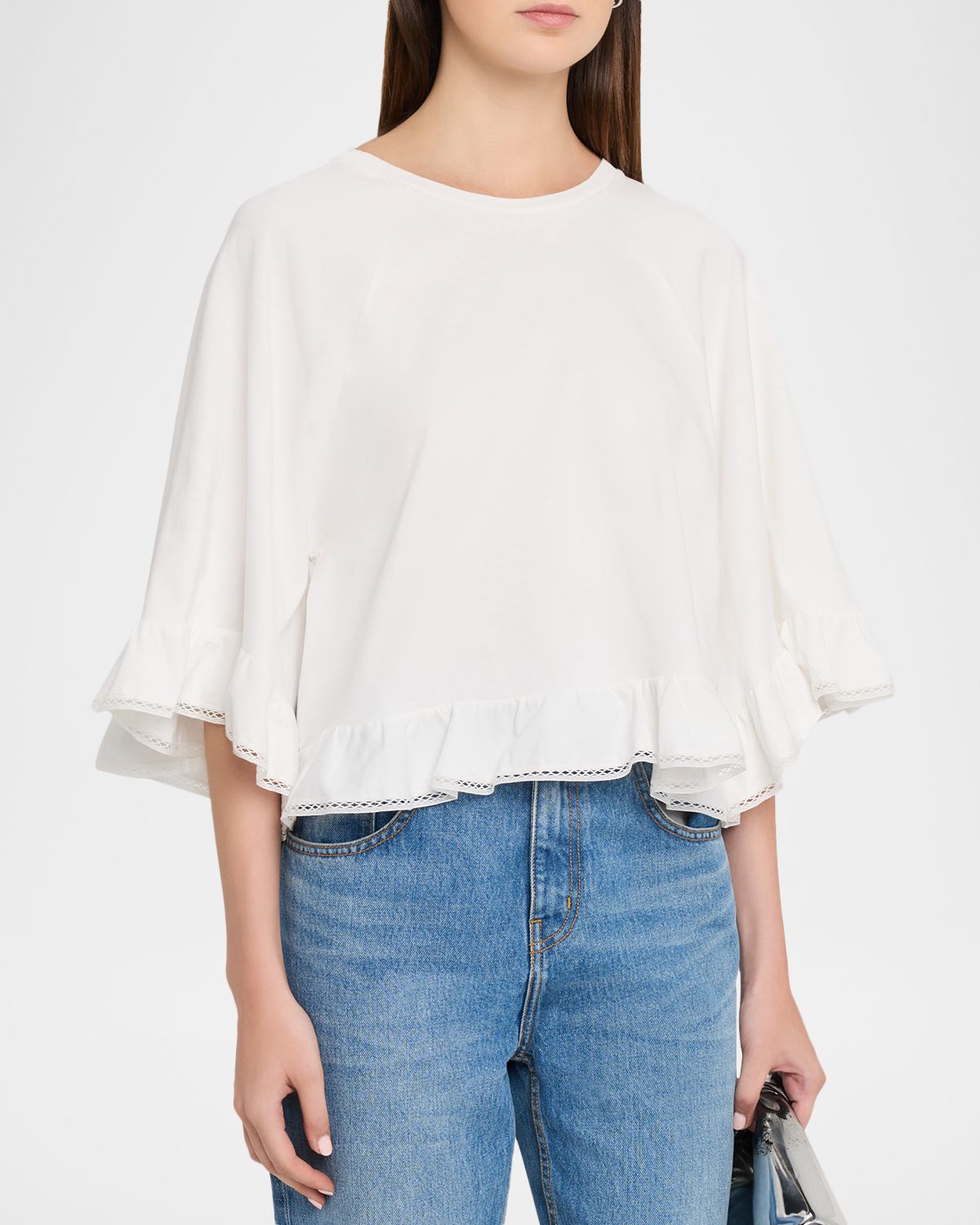 Dorothee Schumacher Soft Volume Lace-Trim Ruffled Shirt | Thumbnail 4 Dorothee Schumacher Soft Volume Lace-Trim Ruffled Shirt | Thumbnail 4