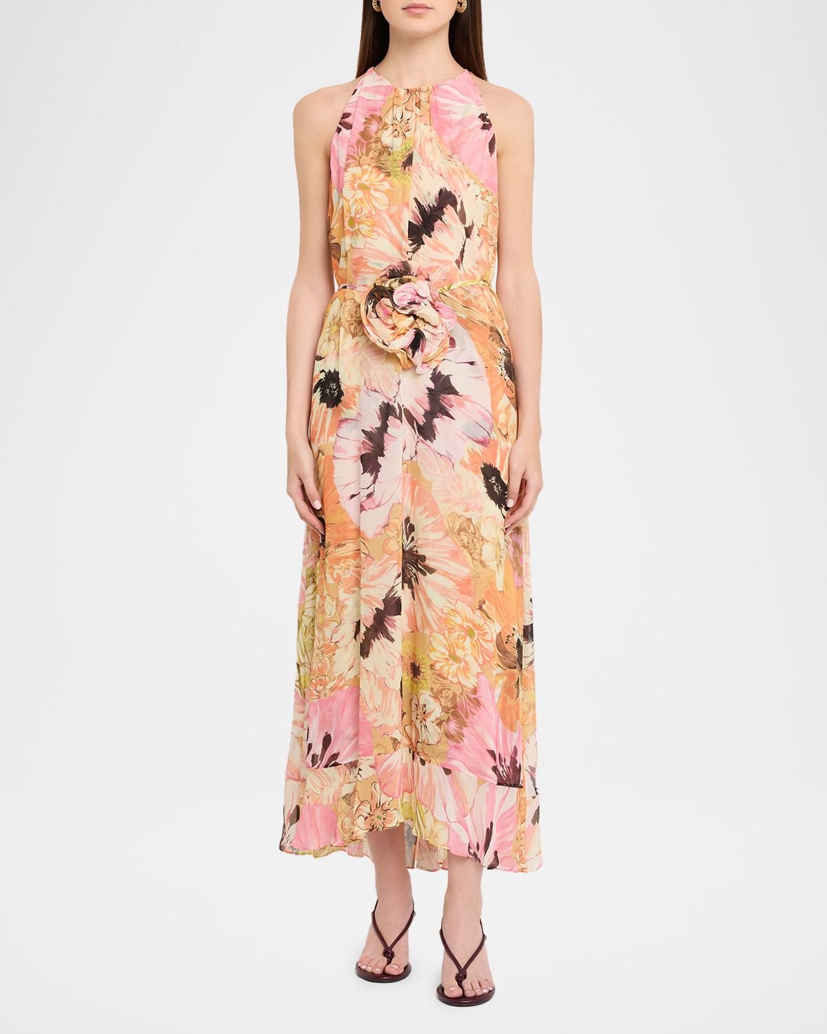 DOROTHEE SCHUMACHER Floral Dream Sleeveless Georgette Midi Dress