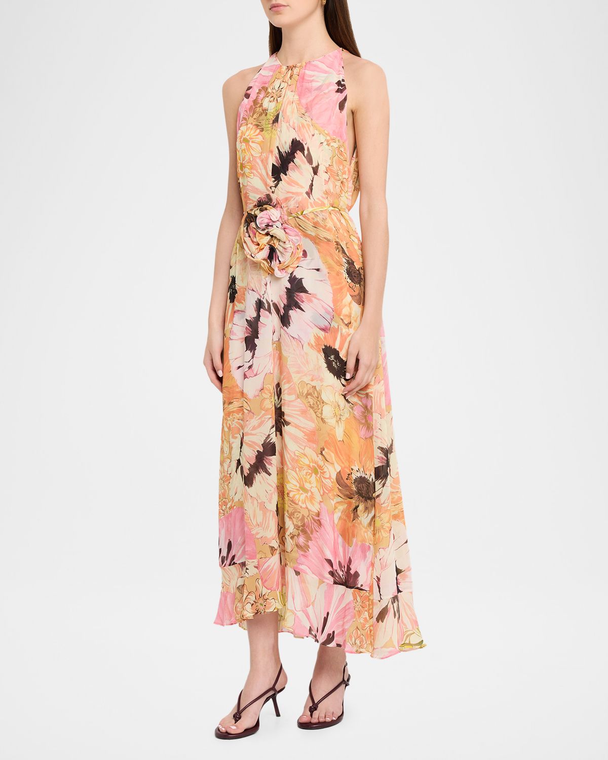 Dorothee Schumacher Floral Dream Sleeveless Georgette Midi Dress | Thumbnail 4 Dorothee Schumacher Floral Dream Sleeveless Georgette Midi Dress | Thumbnail 4