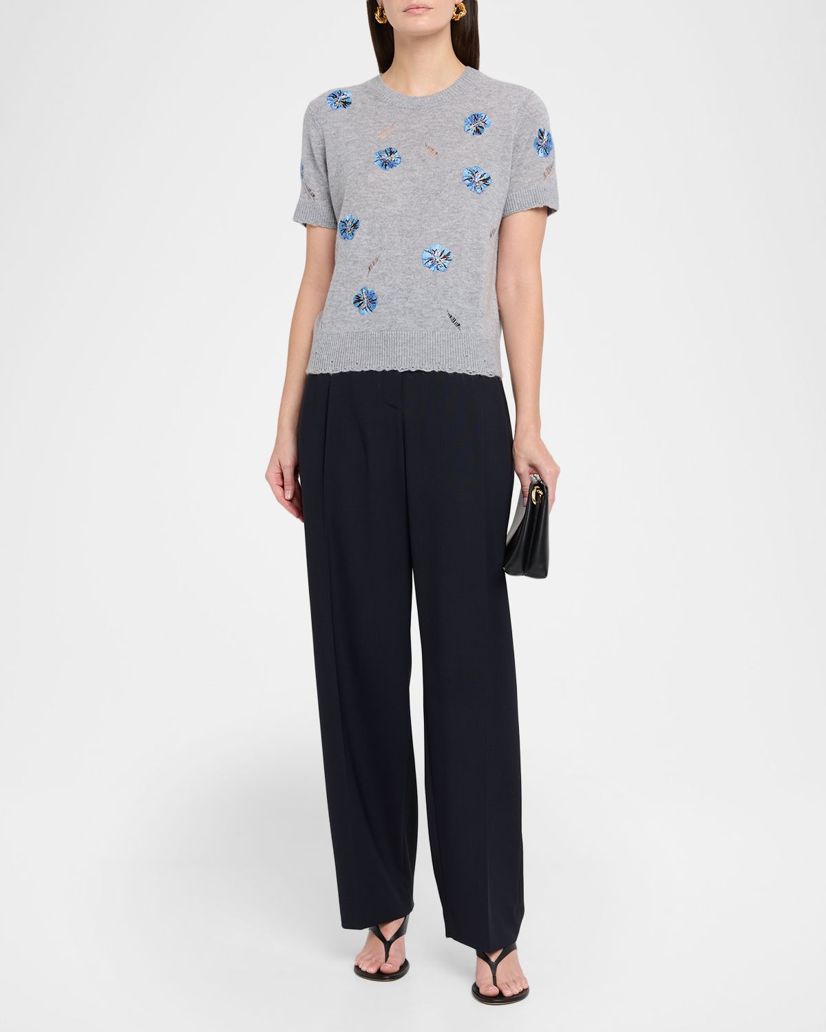 DOROTHEE SCHUMACHER Blooming Statements Embroidered Pullover
