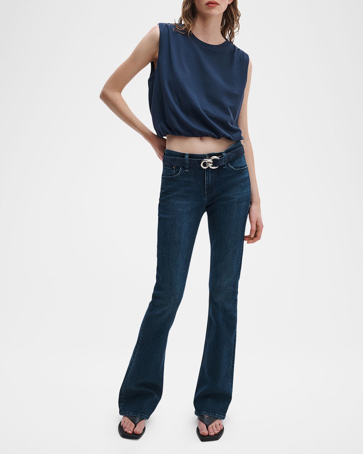 Rag & Bone Kinsley Low-Rise Flare Jeans | Thumbnail 2 Rag & Bone Kinsley Low-Rise Flare Jeans | Thumbnail 2
