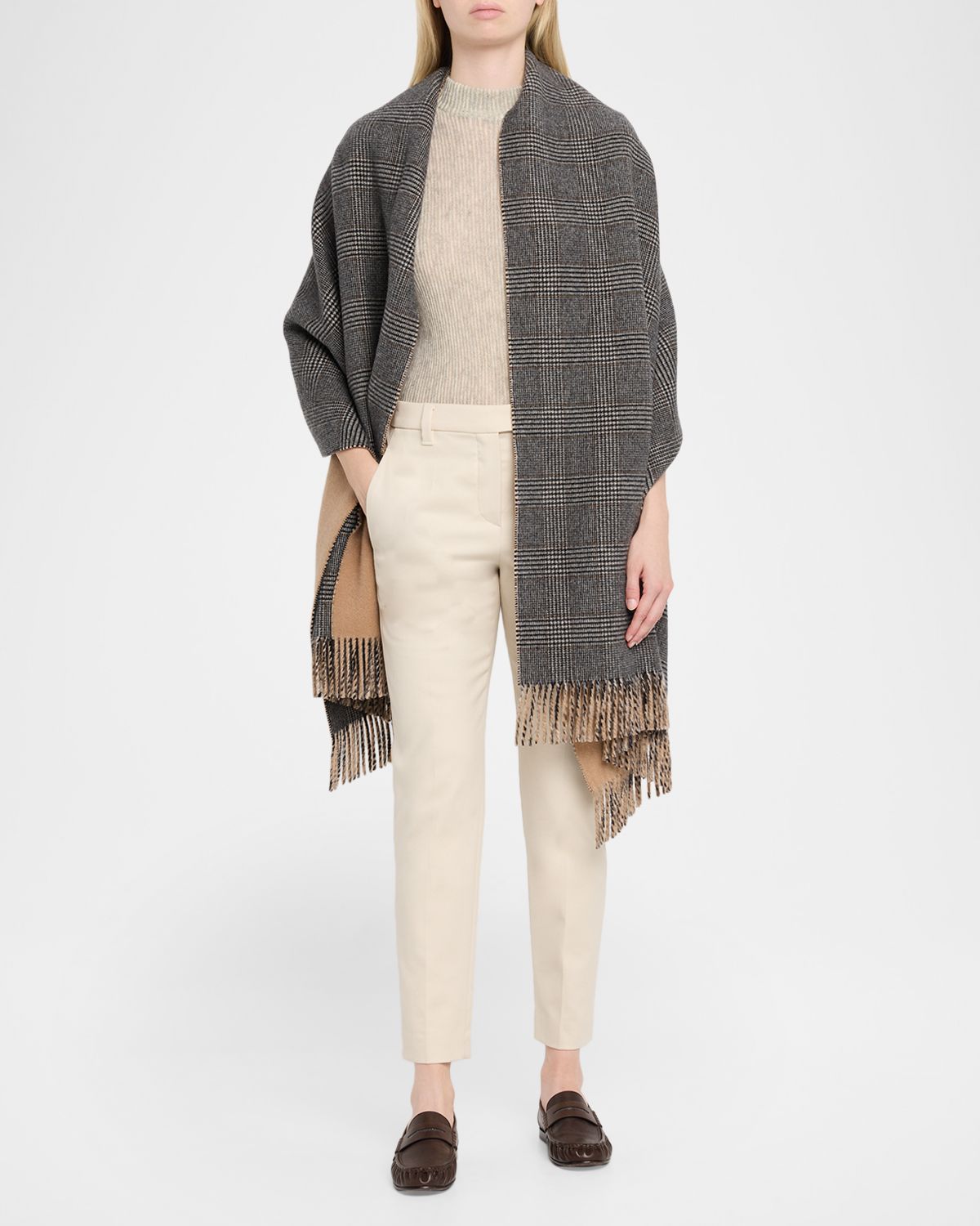 Brunello Cucinelli Monili-Trim Slim-Leg Ankle Pants | Thumbnail 2 Brunello Cucinelli Monili-Trim Slim-Leg Ankle Pants | Thumbnail 2