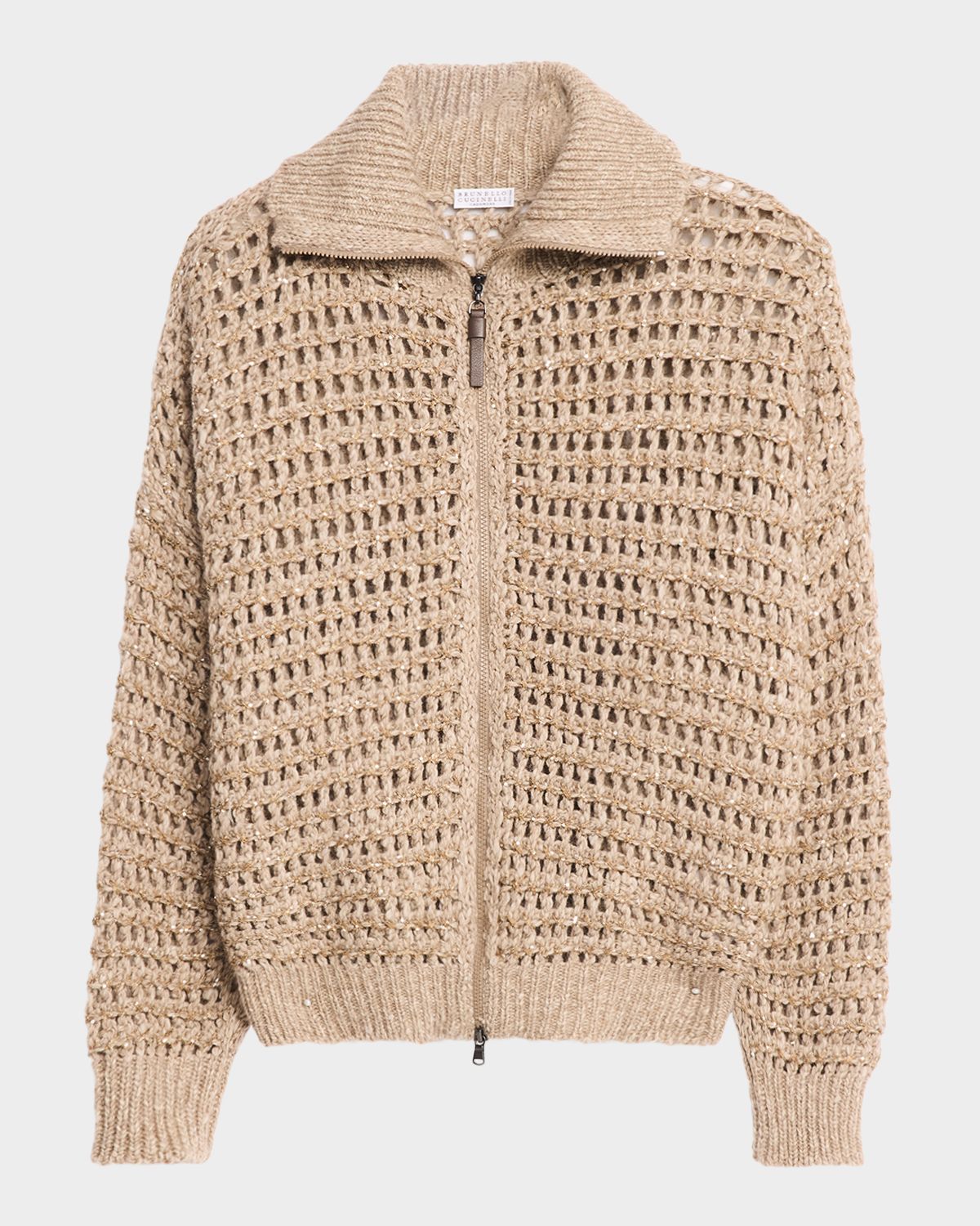 Brunello Cucinelli Cashmere-Blend Chunky-Knit Cardigan | Thumbnail 1 Brunello Cucinelli Cashmere-Blend Chunky-Knit Cardigan | Thumbnail 1