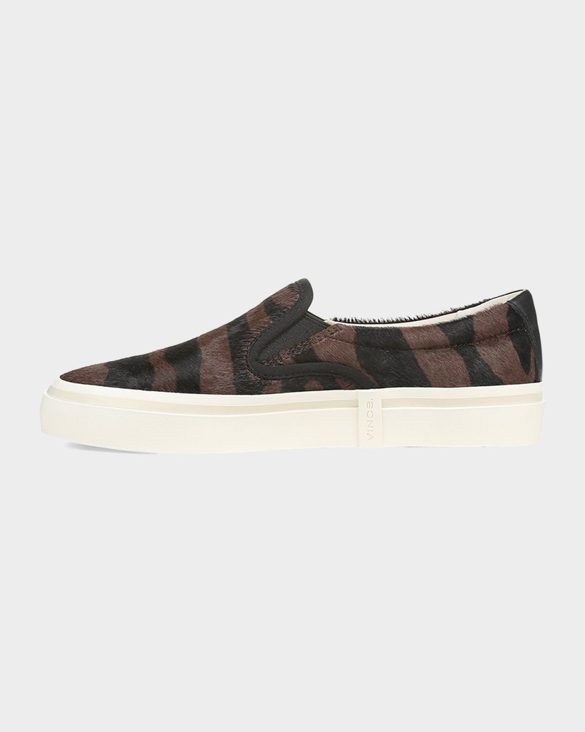 Vince Blair Striped Calf Hair Slip-On Sneakers | Thumbnail 5 Vince Blair Striped Calf Hair Slip-On Sneakers | Thumbnail 5