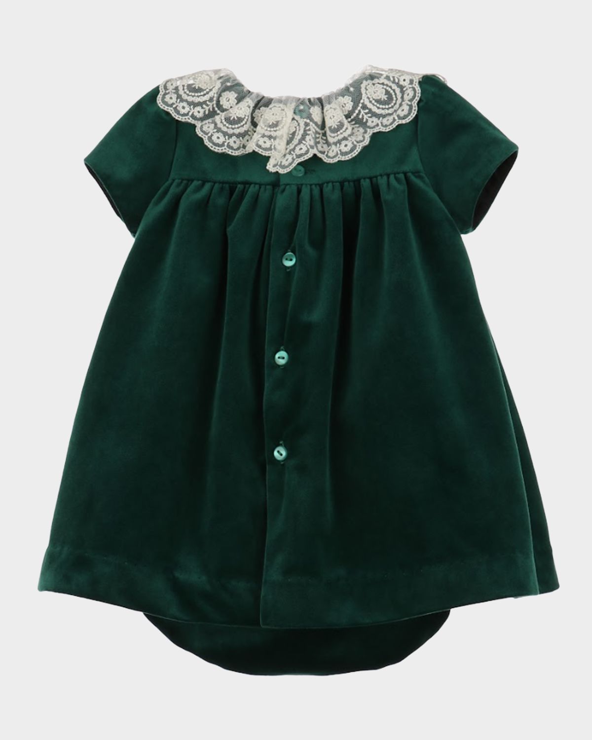 Luli & Me Girl 's Velvet Dress & Bloomers Set, Size NB-24M | Thumbnail 5 Luli & Me Girl 's Velvet Dress & Bloomers Set, Size NB-24M | Thumbnail 5
