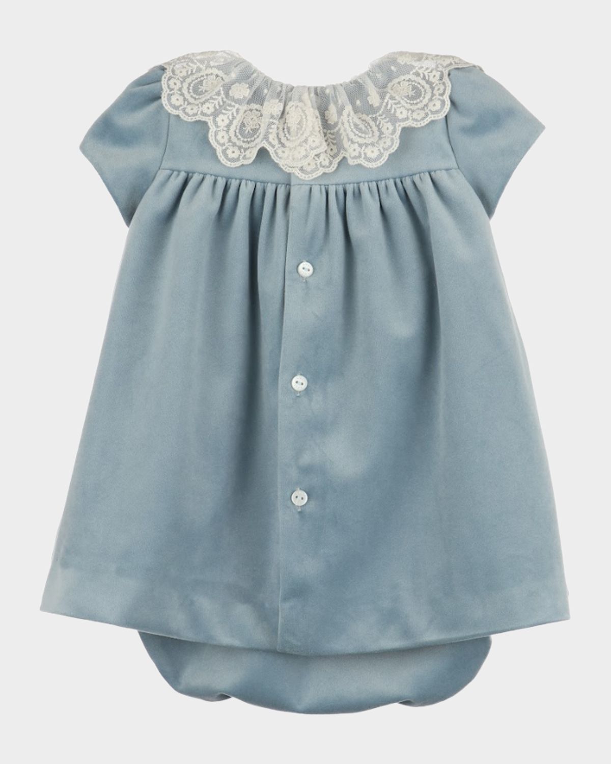 Luli & Me Girl 's Velvet Dress & Bloomers Set, Size NB-24M | Thumbnail 5 Luli & Me Girl 's Velvet Dress & Bloomers Set, Size NB-24M | Thumbnail 5