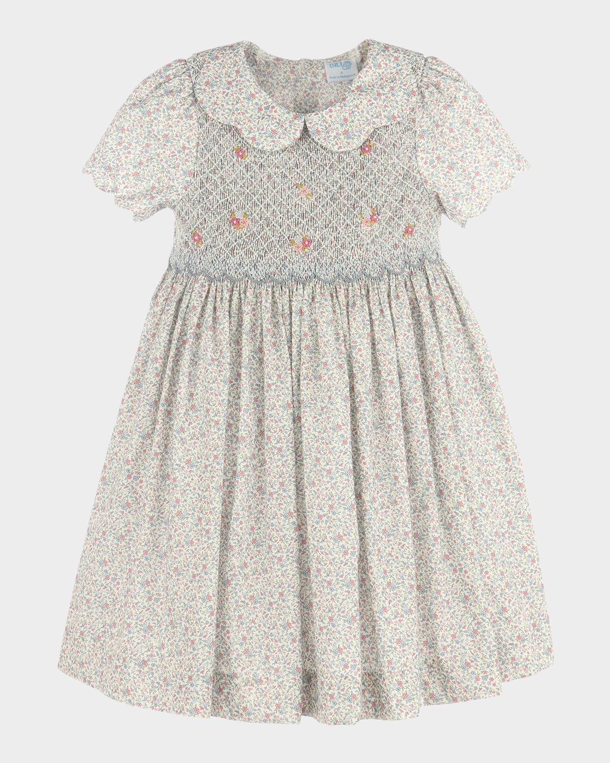 Luli & Me Girl 's Fall Blossom Smocked Cotton Dress, Size 2T-6 - Women's Clothing
