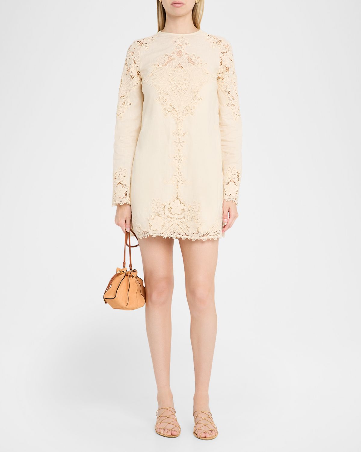Ulla Johnson Camie Embroidered Linen Mini Dress | Thumbnail 4