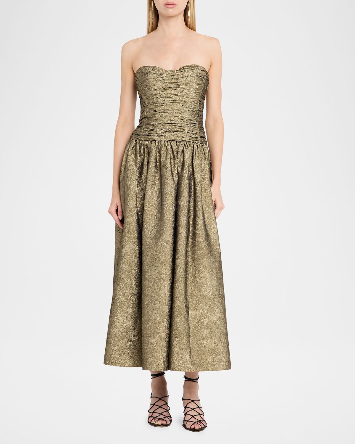 Ulla Johnson Lumina Strapless Taffeta Dress | Thumbnail 2 Ulla Johnson Lumina Strapless Taffeta Dress | Thumbnail 2