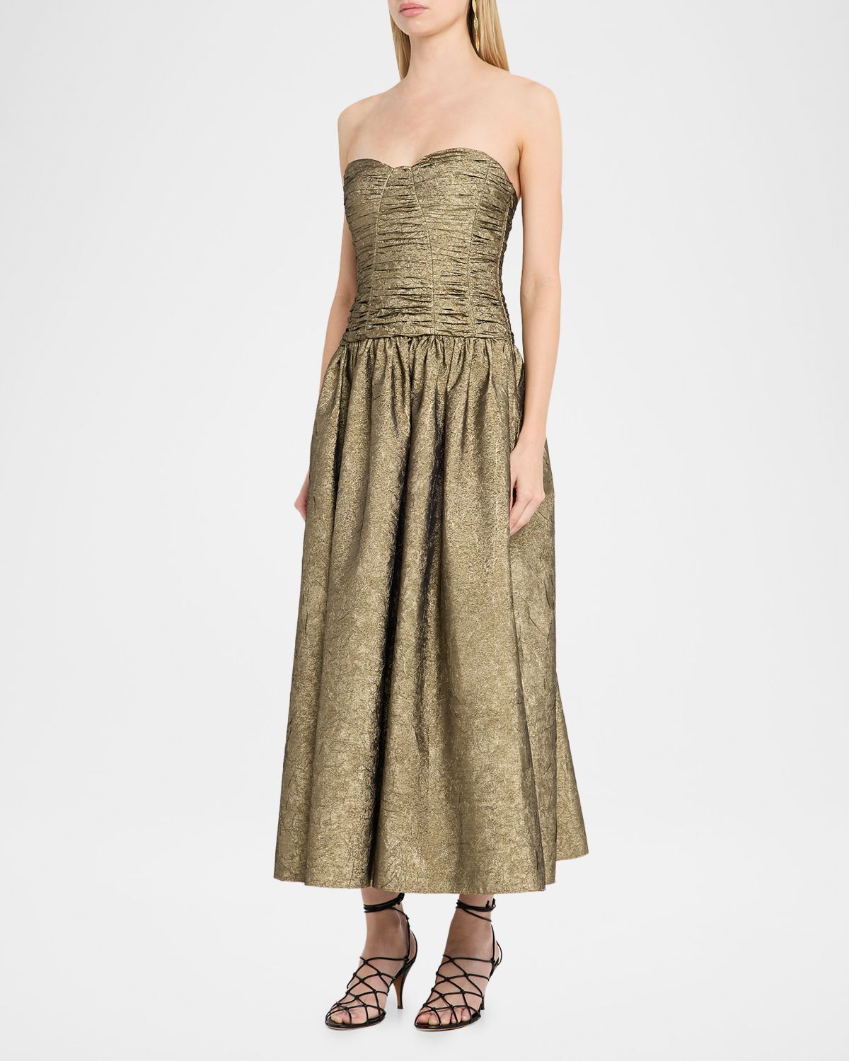 Ulla Johnson Lumina Strapless Taffeta Dress | Thumbnail 4 Ulla Johnson Lumina Strapless Taffeta Dress | Thumbnail 4