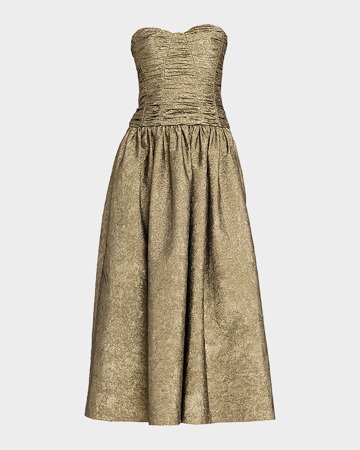 Ulla Johnson Lumina Strapless Taffeta Dress