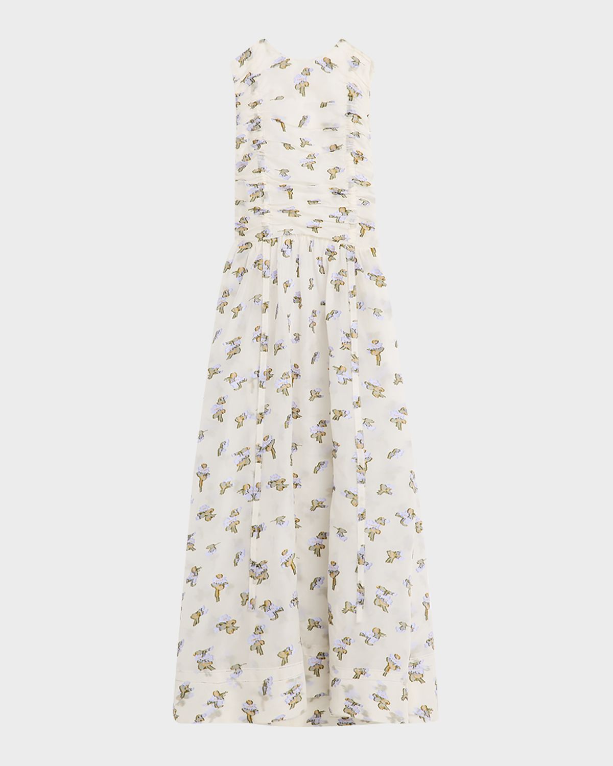 Ulla Johnson Fleurine Silk Organza Midi Dress