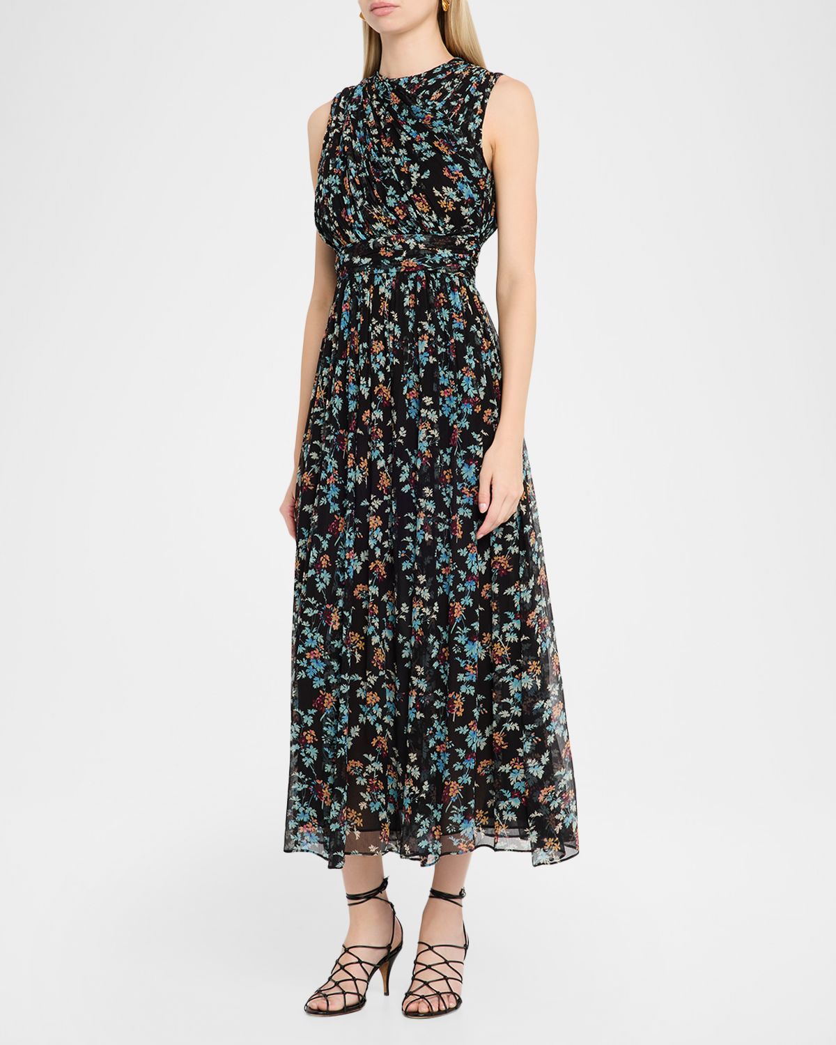 Ulla Johnson Celestina Floral Silk Chiffon Maxi Dress | Thumbnail 4 Ulla Johnson Celestina Floral Silk Chiffon Maxi Dress | Thumbnail 4