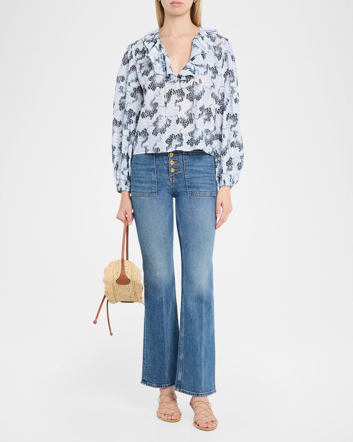 Ulla Johnson Siena Long-Sleeve Cotton Top | Thumbnail 4 Ulla Johnson Siena Long-Sleeve Cotton Top | Thumbnail 4