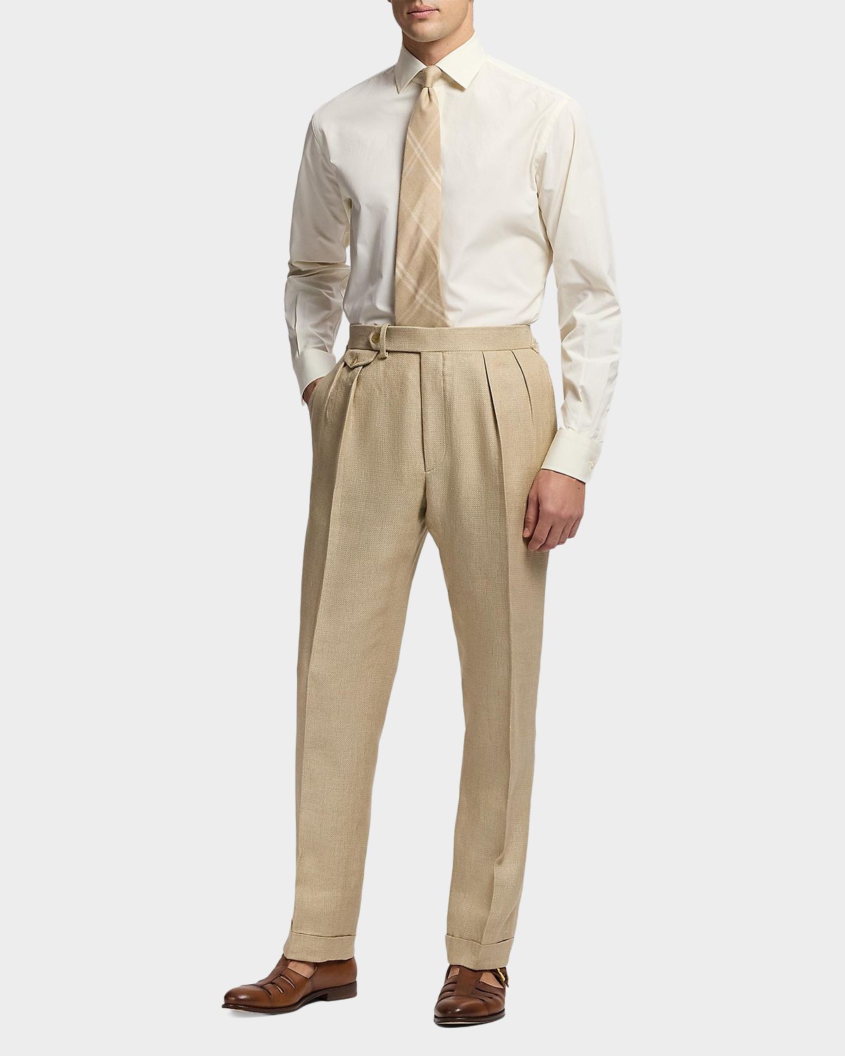 Ralph Lauren Purple Label Men 's Silk and Linen Sport Shirt
