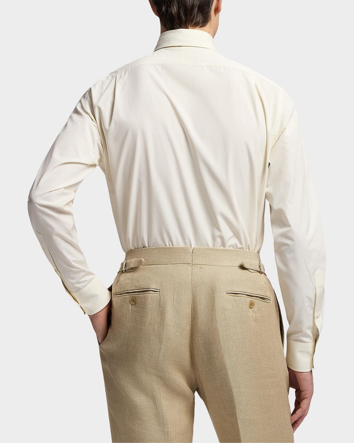 Ralph Lauren Purple Label Men 's Silk and Linen Sport Shirt | Thumbnail 3